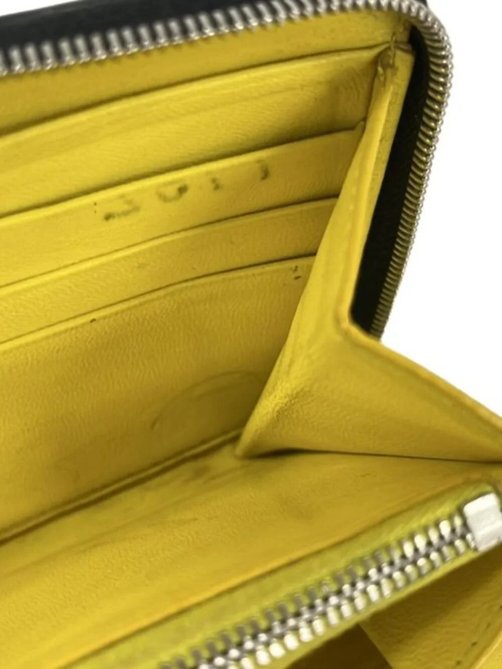 Celine Wallet Large Zipped Black Zip Around Leather - Picture 8 of 9